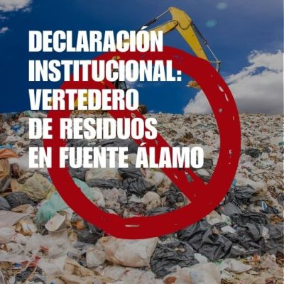 Declaración institucional de oposición al proyecto de vertedero y planta de gestión de residuos en Fuente&nbsp;Álamo